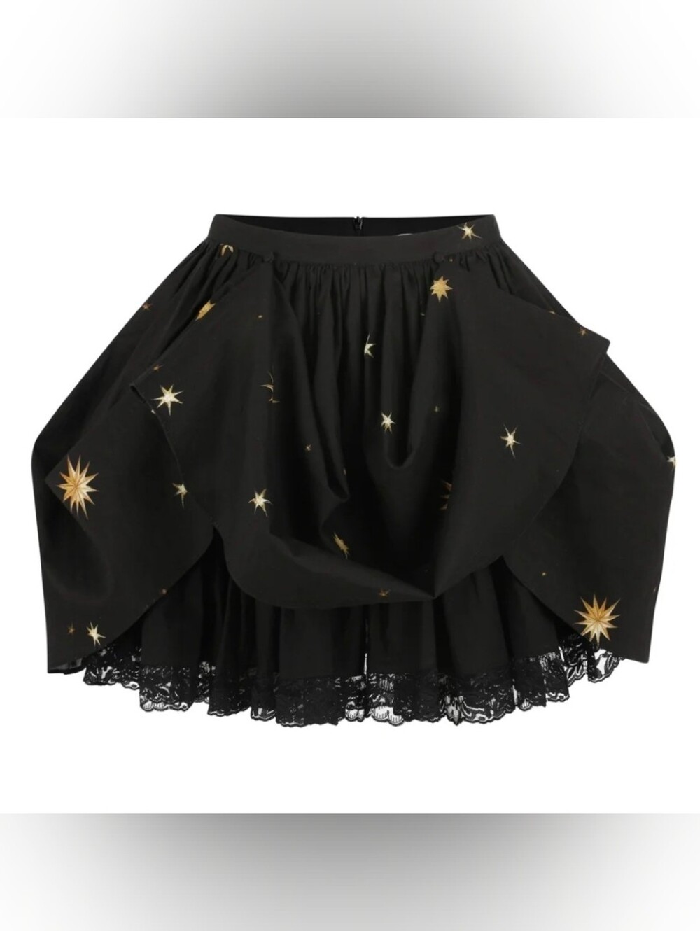 Selkie Kiera cotton star print skirt with bustles EUC - Picture 3 of 7